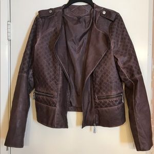 Vegan leather jacket